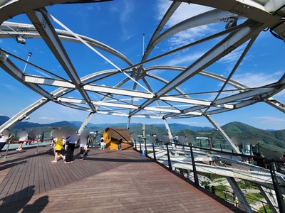 만천하스카이워크꼭대기