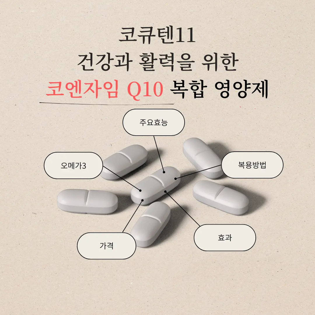 코큐텐11 : 건강과 활력을 위한 코엔자임 Q10 복합 영양제