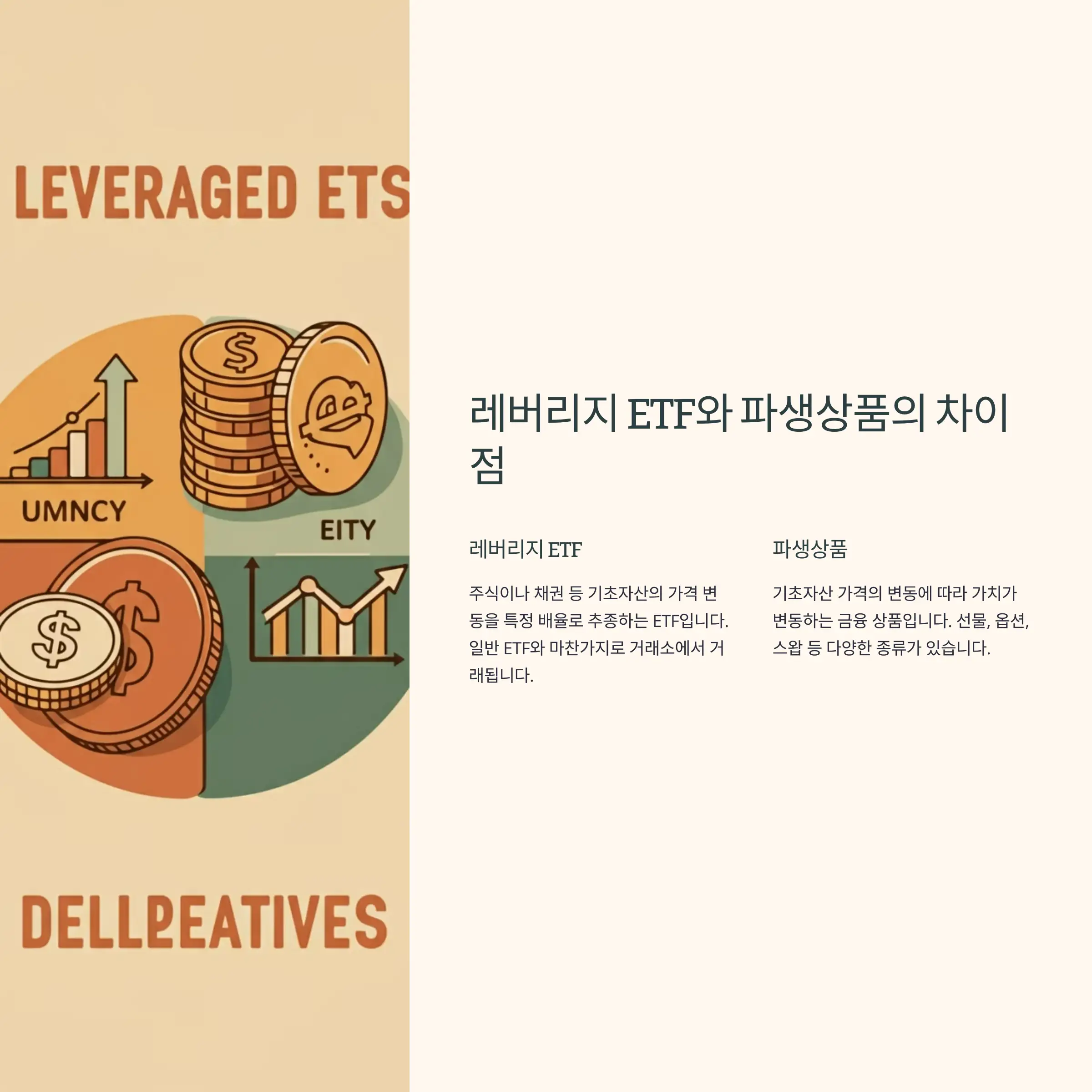 레버리지 ETF와 파생상품의 차이점