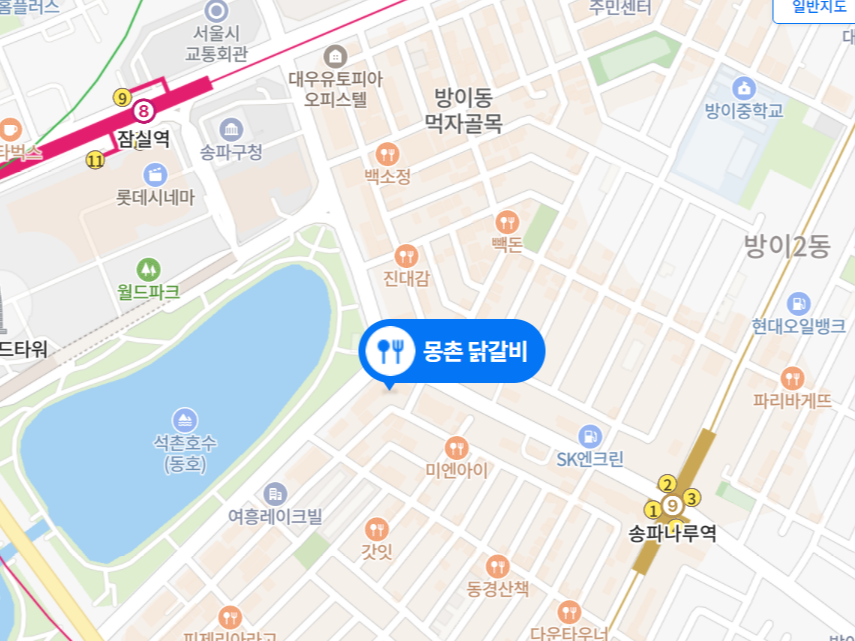 서울 잠실/송리단길 한방 닭갈비