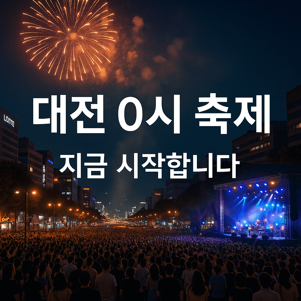 2025 대전 0시 축제 일정부터 라인업까지 완벽 정리!