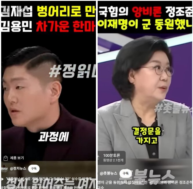 정치 유튜브 쇼츠