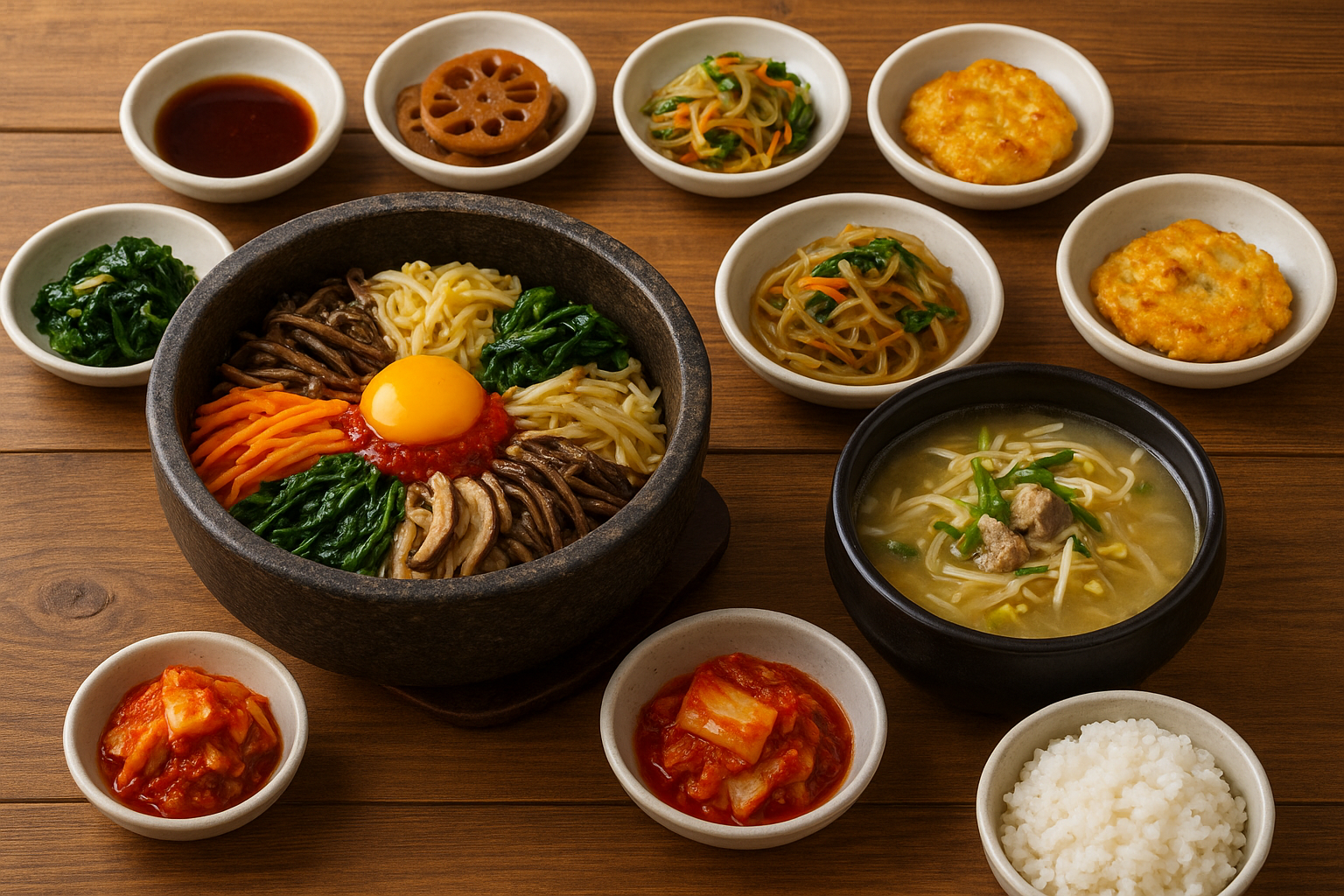 전주 음식 관련 사진