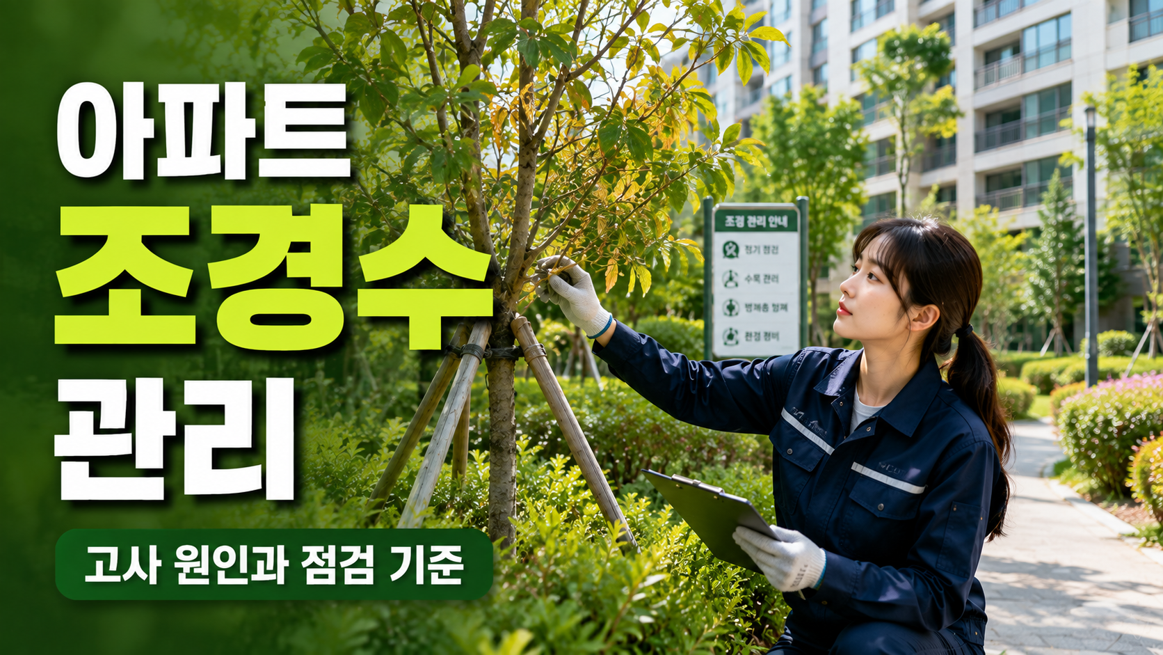 아파트 조경수 고사 원인과 관리 방법, 물주기 전에 확인할 것