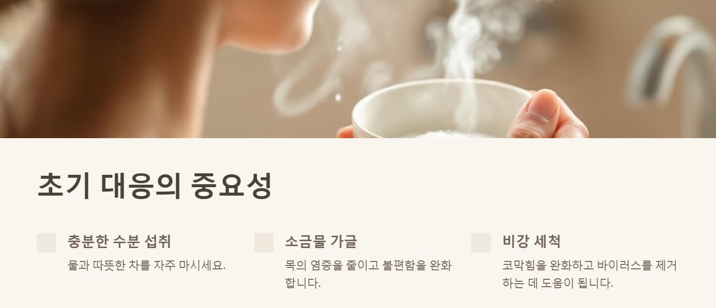 감기 몸살 빨리 낫는법