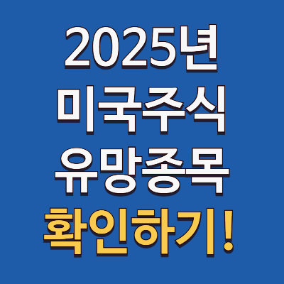 2025년 주목해야 할 미국 주식 종목, 전문가들의 분석 전망
