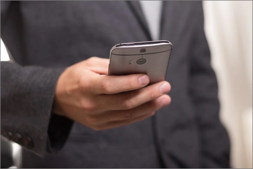 a guy with a phone