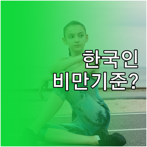 정확한 BMI 계산법과 한국인에게 적..