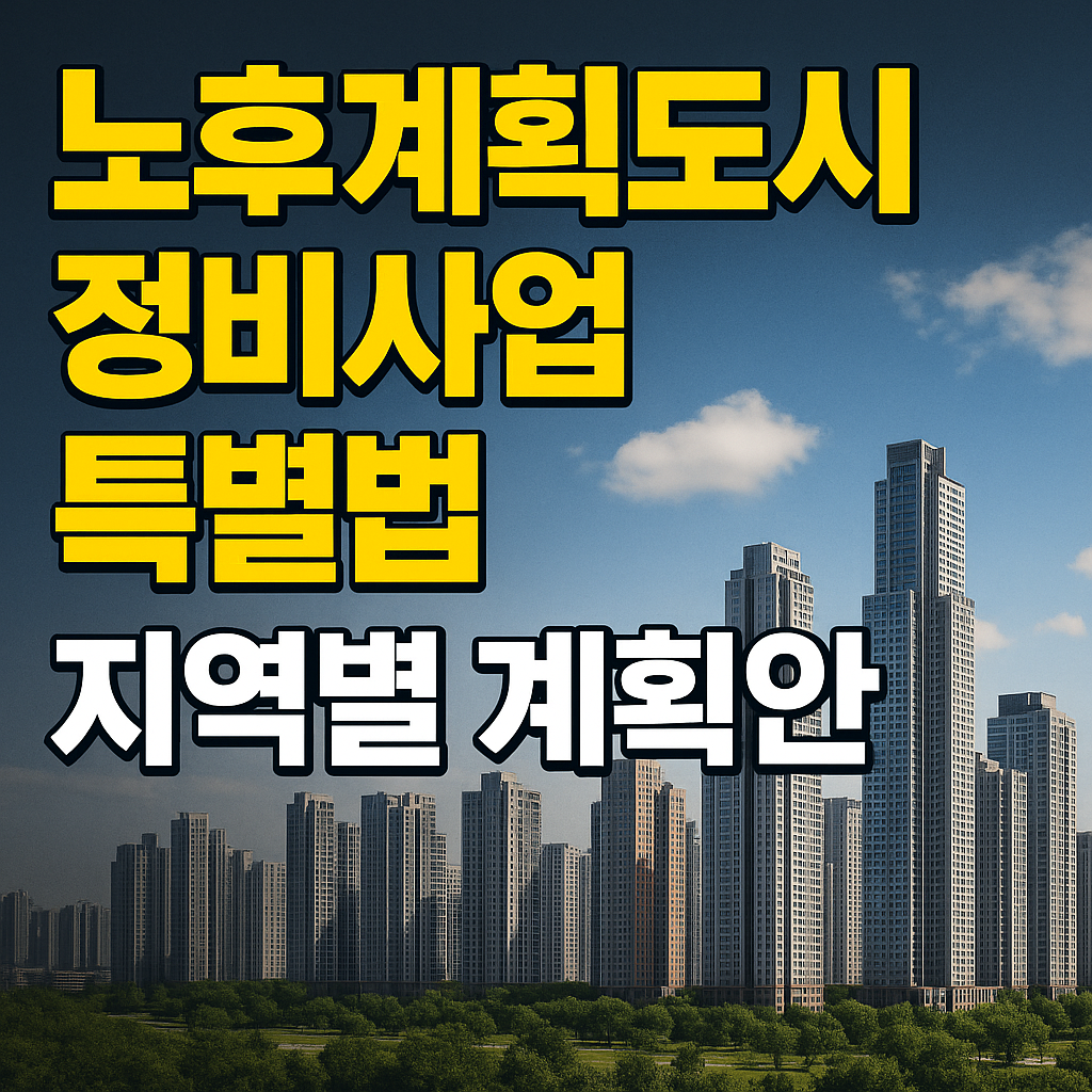 노후계획도시정비사업특별법 지역별계획안