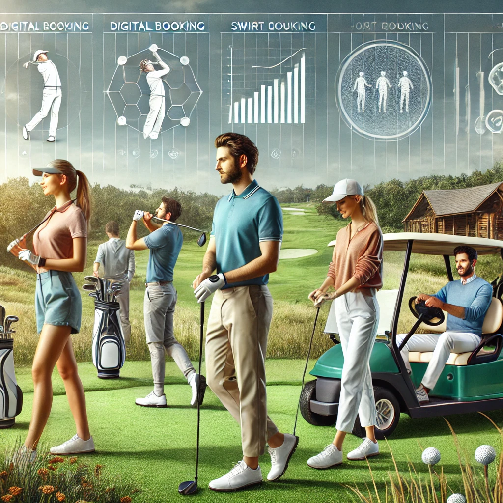 바뀌어가는 골프 트렌트를 표현한 이미지