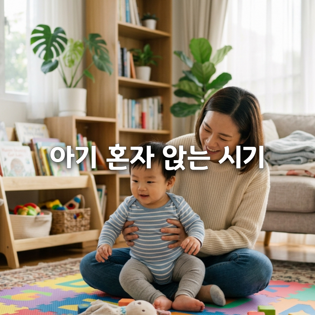 아기 혼자 앉는 시기👶 몇 개월부터 가능할까 연습 방법까지 총정리