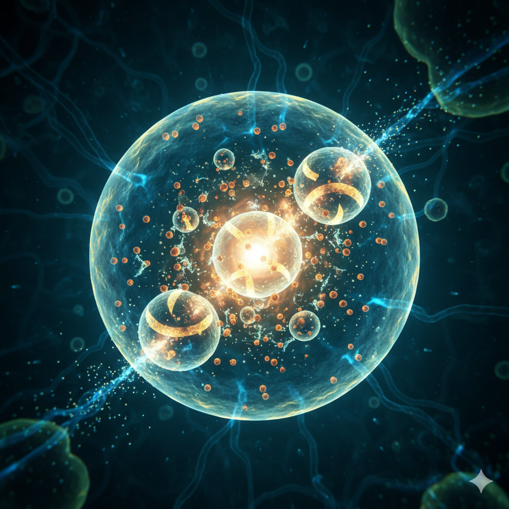 세포 속에서 노폐물을 청소하며 빛나는 오토파지 과정