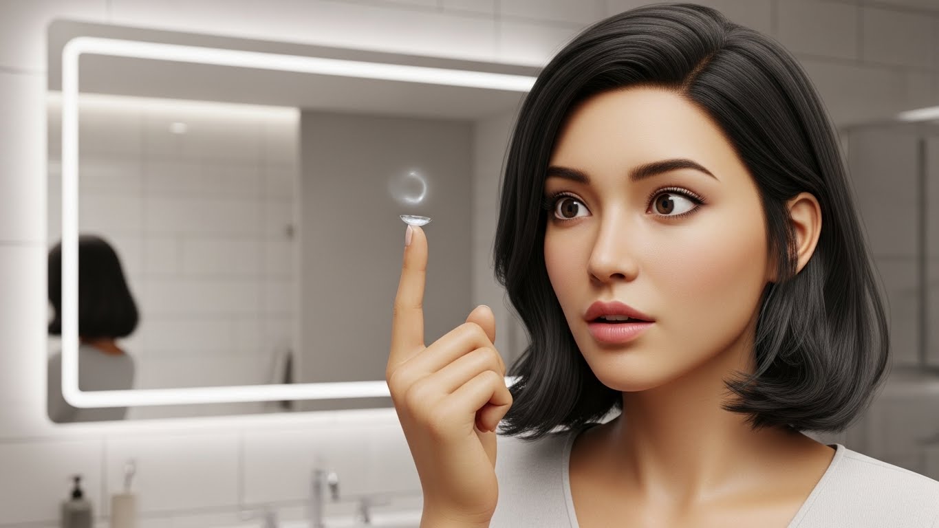 눈 신생혈관&amp;#44; 실리콘하이드로겔 렌즈&amp;#44; 렌즈 베이스커브 확인