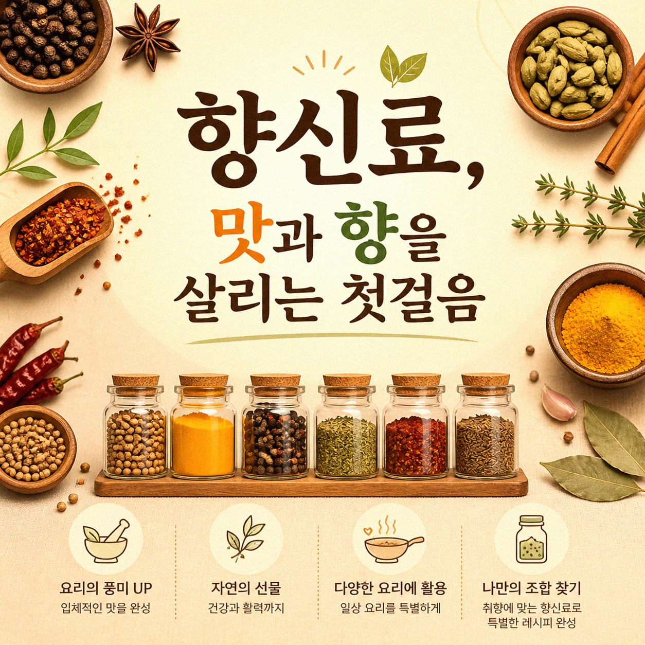 향신료 오래 신선하게 보관하는 나만의 방법