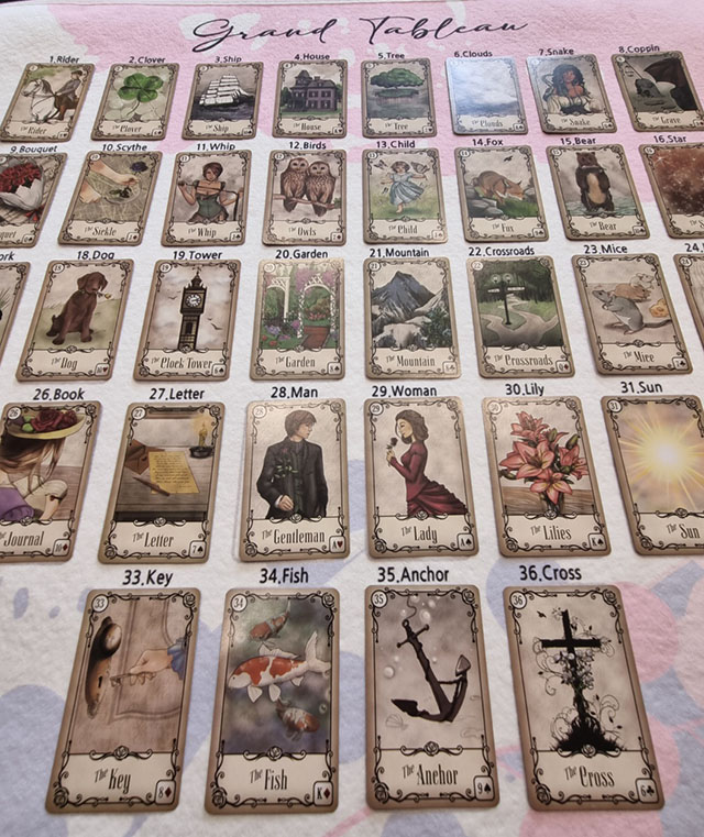 드림타로21 &ndash; 언더로즈 레노먼드 36장 리딩 / Dreamtarot21 &ndash; Under the Roses Lenormand