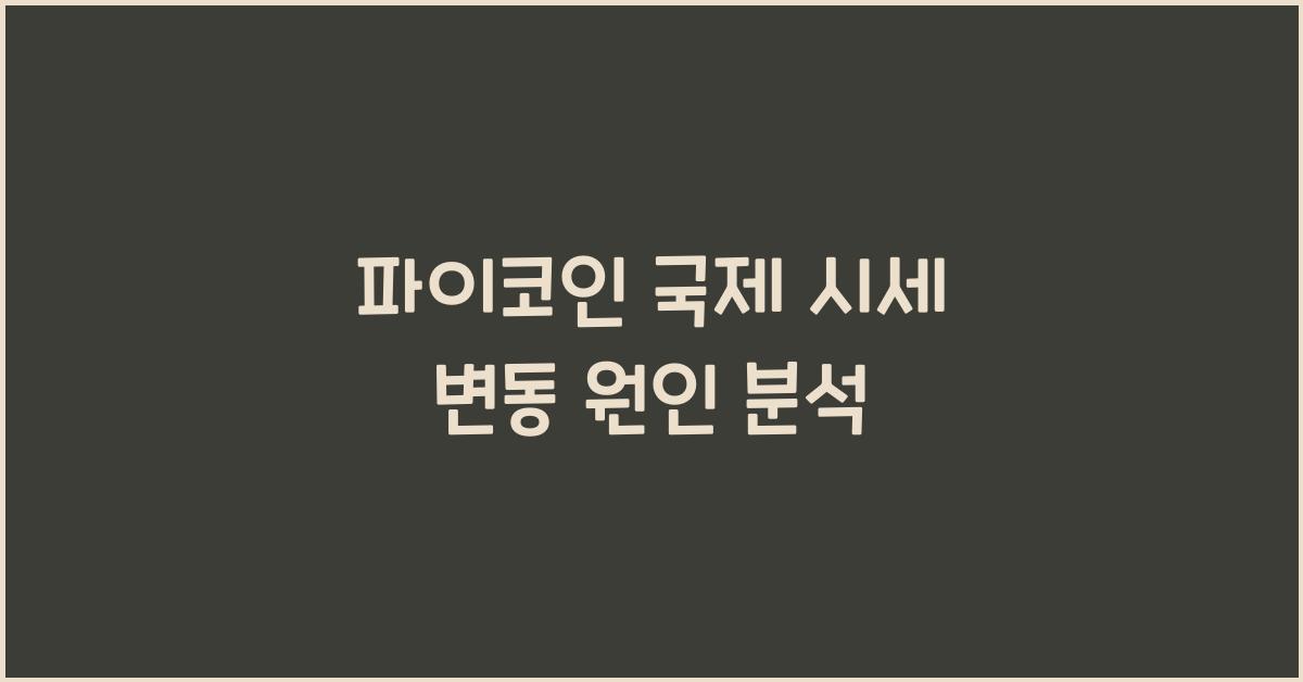 파이코인 국제 시세