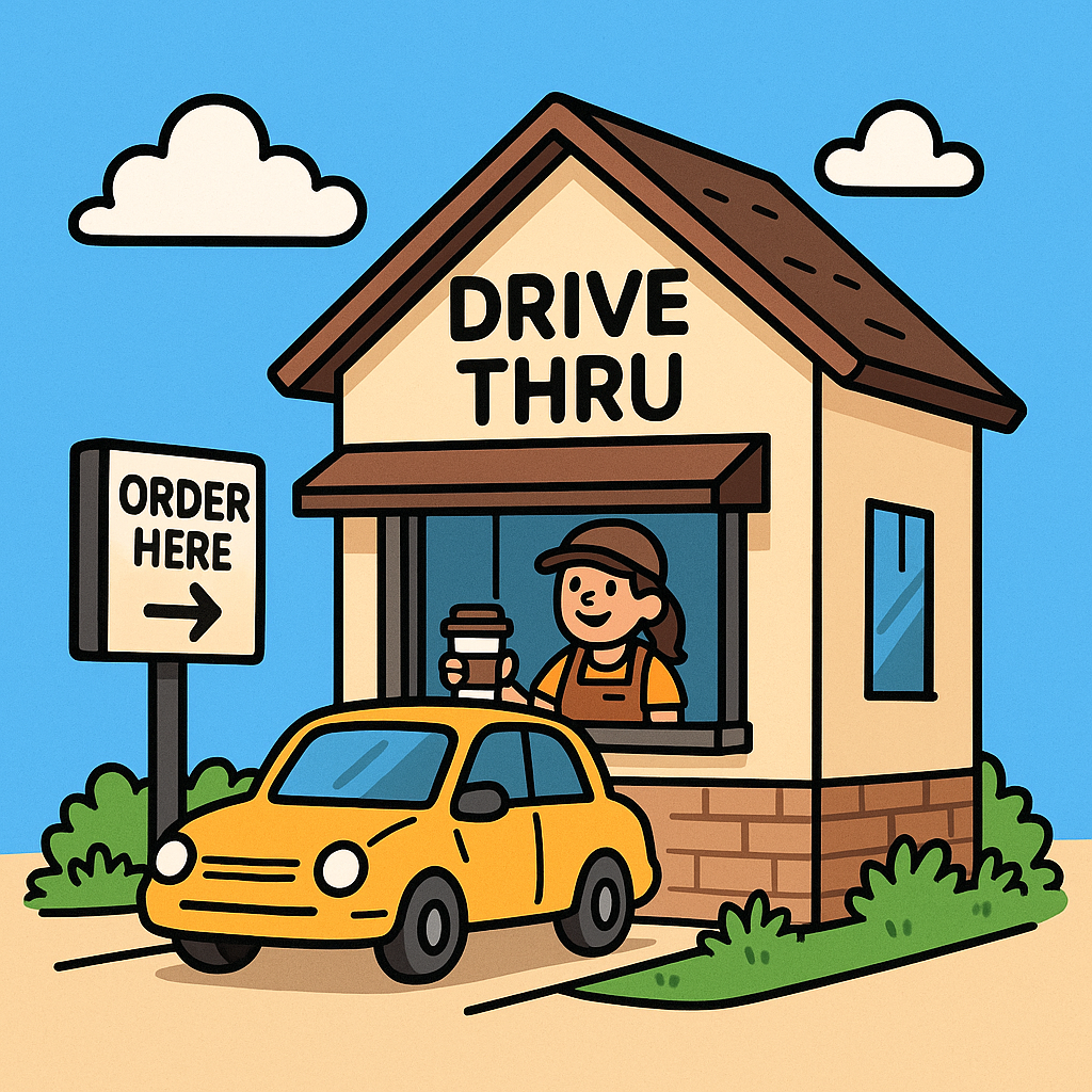 드라이브쓰루 이미지 사진