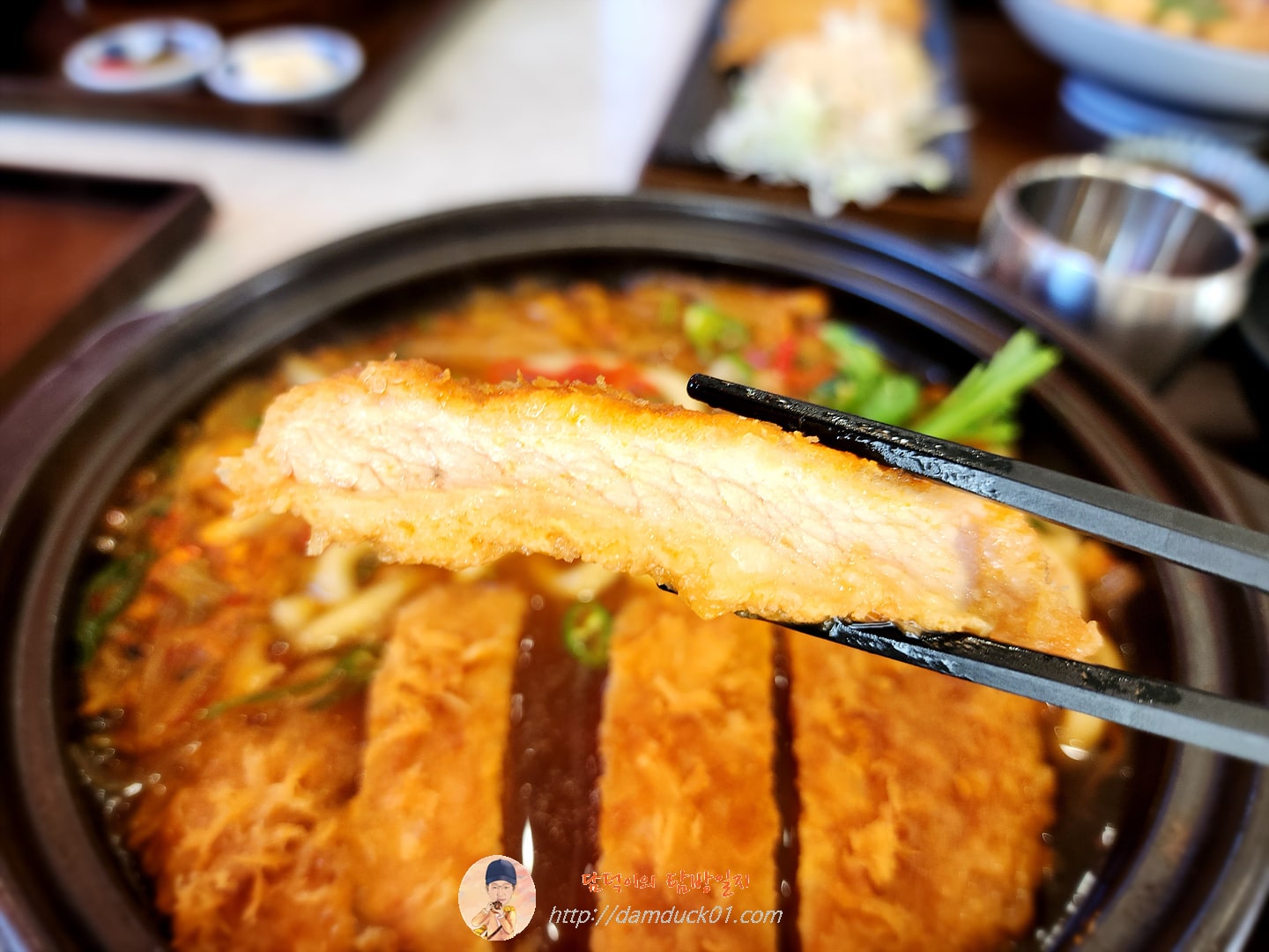 로스카츠 김치우동 나베