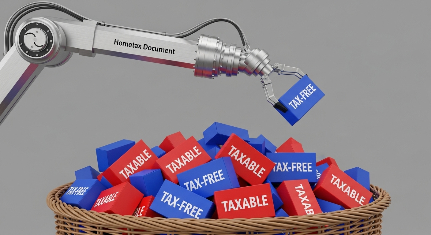 '세공(과세)' 박스와 '안세공(비과세)' 박스가 섞여 있는 연금 바구니에서 '안세공'만 쏙 골라내는 이미지