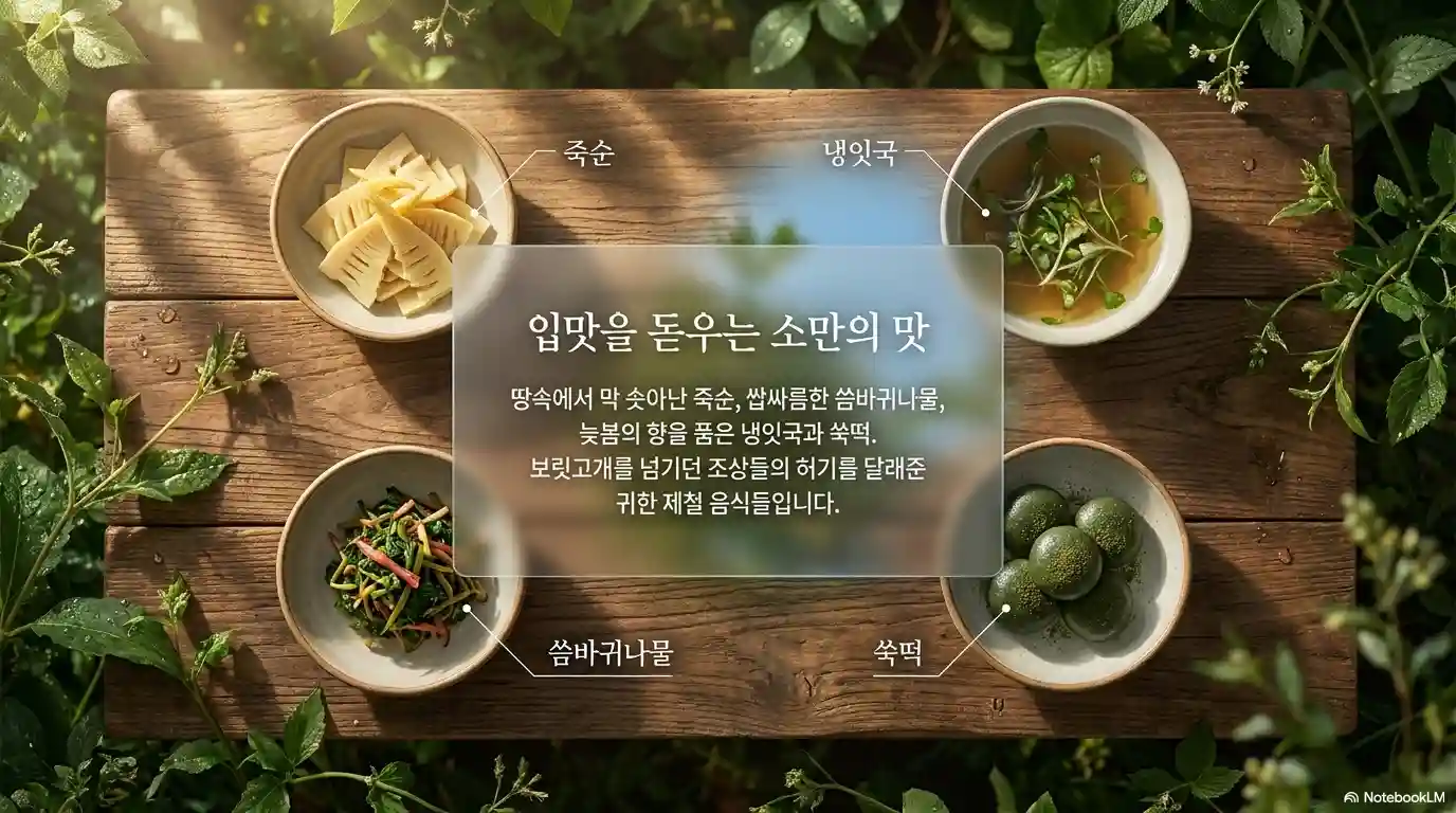 소만 제철음식 4가지