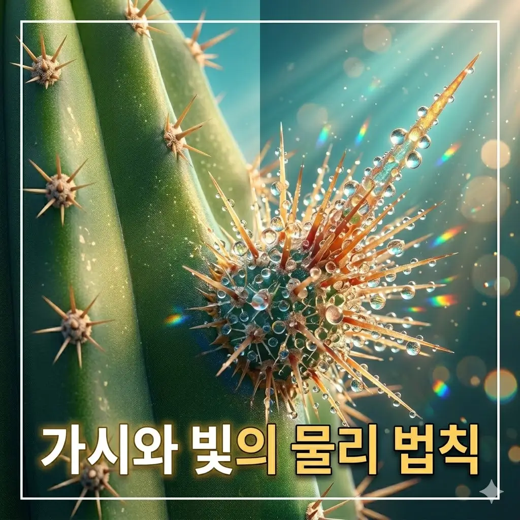 식물 가시가 빛과 바람을 다루는 방식