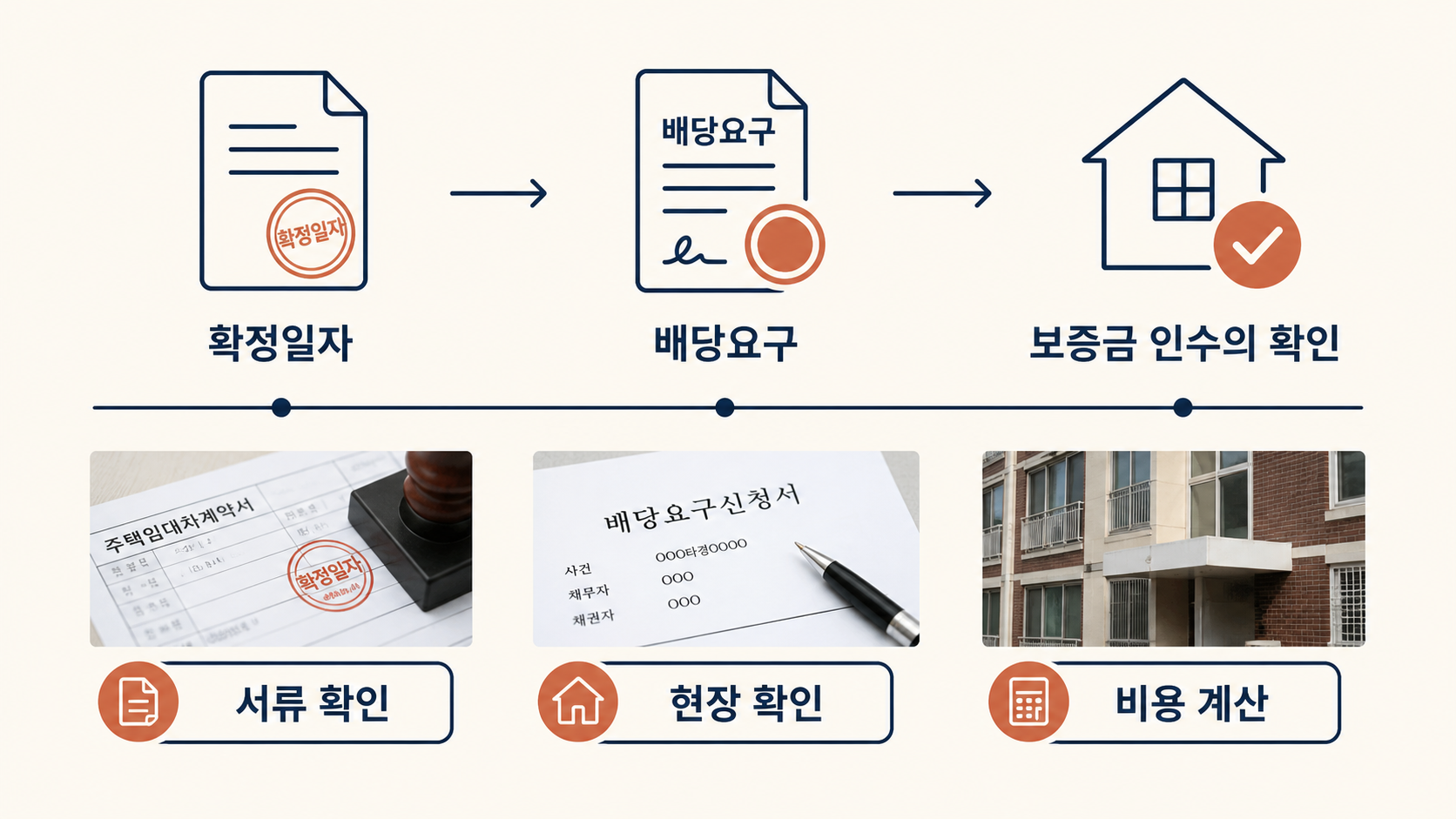 확정일자부터 보증금 인수까지의 경매 검토 순서