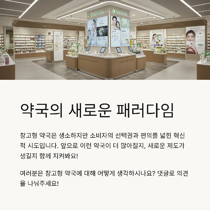 창고형 약국 장단점
