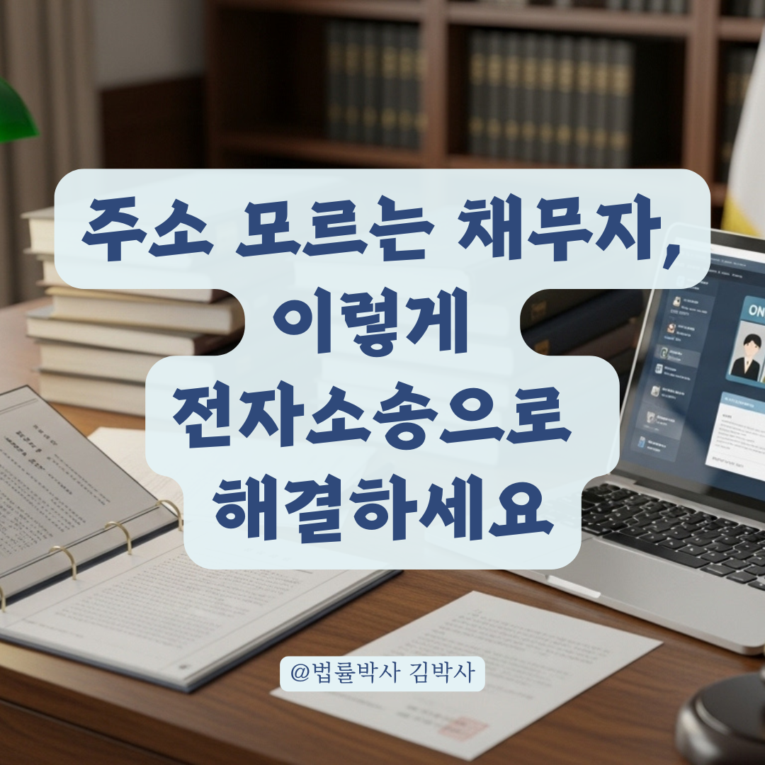연락 끊긴 채무자에게 전자소송 가능할까? 주소 모를 때 취할 수 있는 절차 정리.