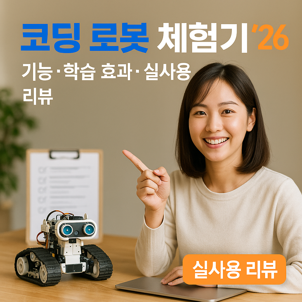 코딩 로봇 체험기 &rsquo;26 ｜ 기능&middot;학습 효과&middot;실사용 리뷰