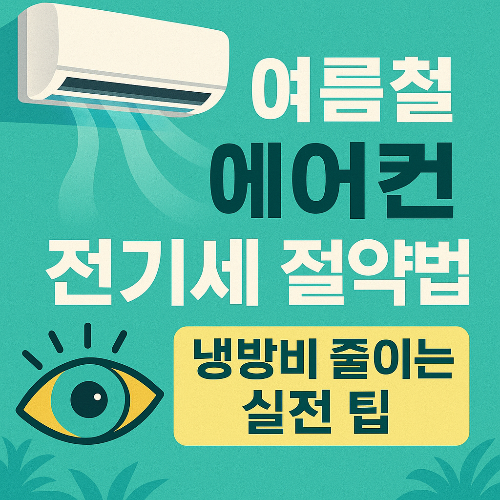 여름철 에어컨 전기세 절약법 &ndash; 냉방비 줄이는 실전 팁