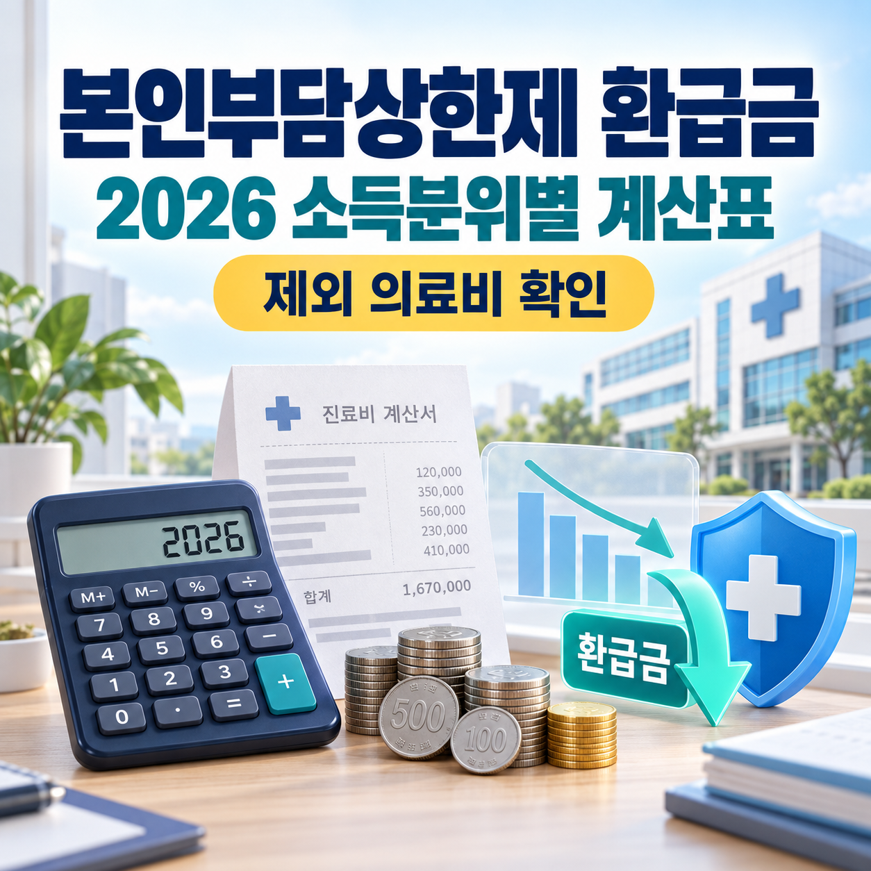 본인부담상한제 환급금 계산표 - 소득분위별 상한액과 제외 의료비