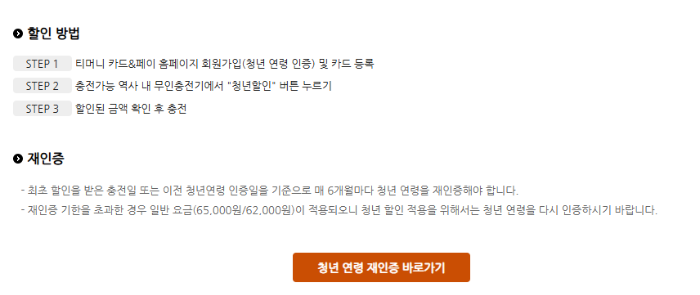 기후동행카드 청년할인