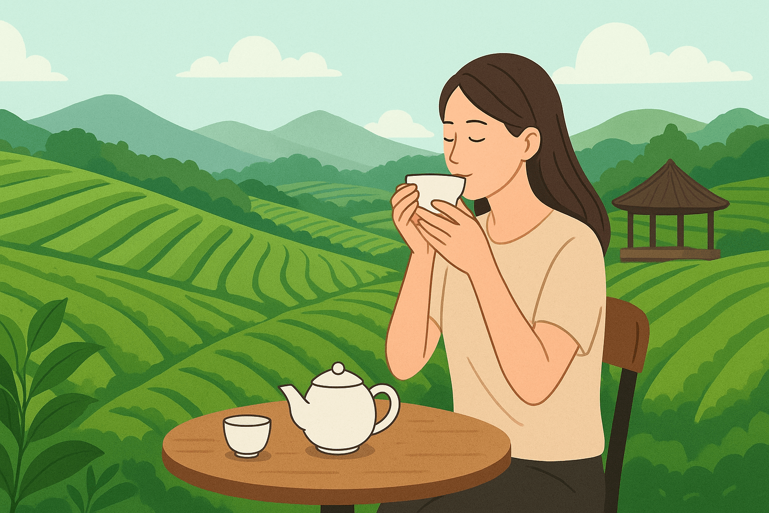 보성 녹차밭, 평온한 티타임 체험