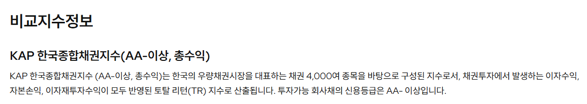 KODEX 출처 KODEX 종합채권(AA-이상) 액티브 비교지수