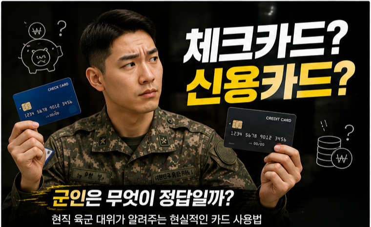[6편] 군인은 체크카드가 좋을까? 신용카드가 좋을까?