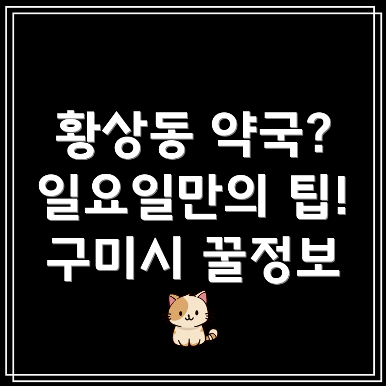 일요일 영업 약국