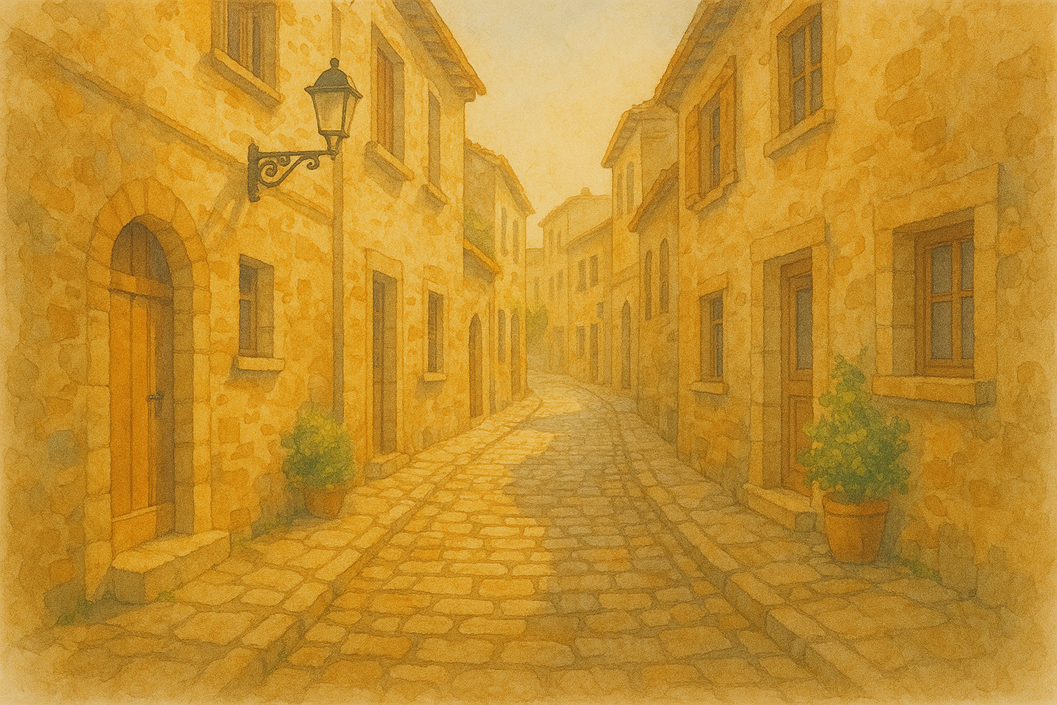 햇볕 가득한 유럽의 고즈넉한 거리