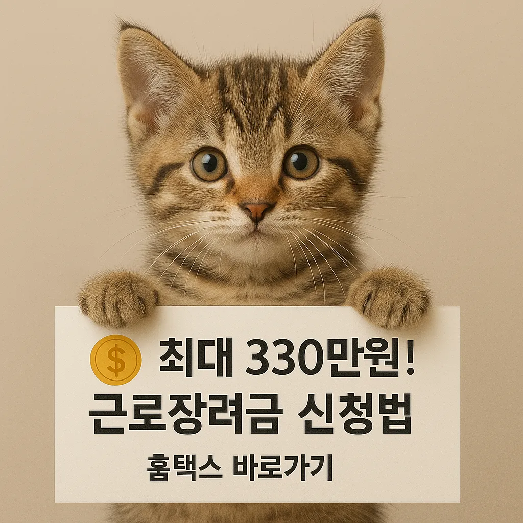 2025 근로장려금 신청방법 및 자격요건 총정리 - 홈택스 신청 가이드
