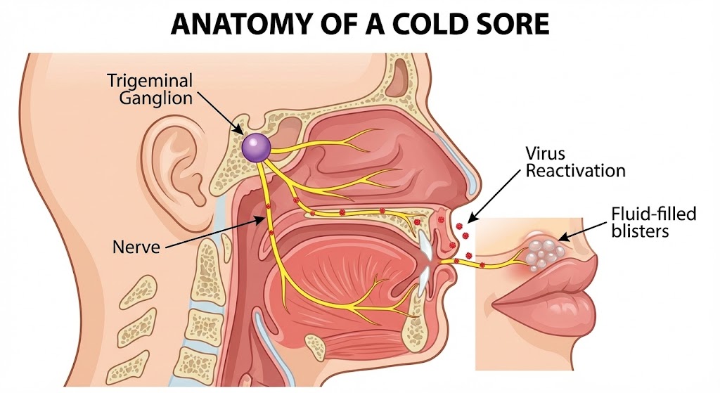 신경을 타고 내려오는 바이러스