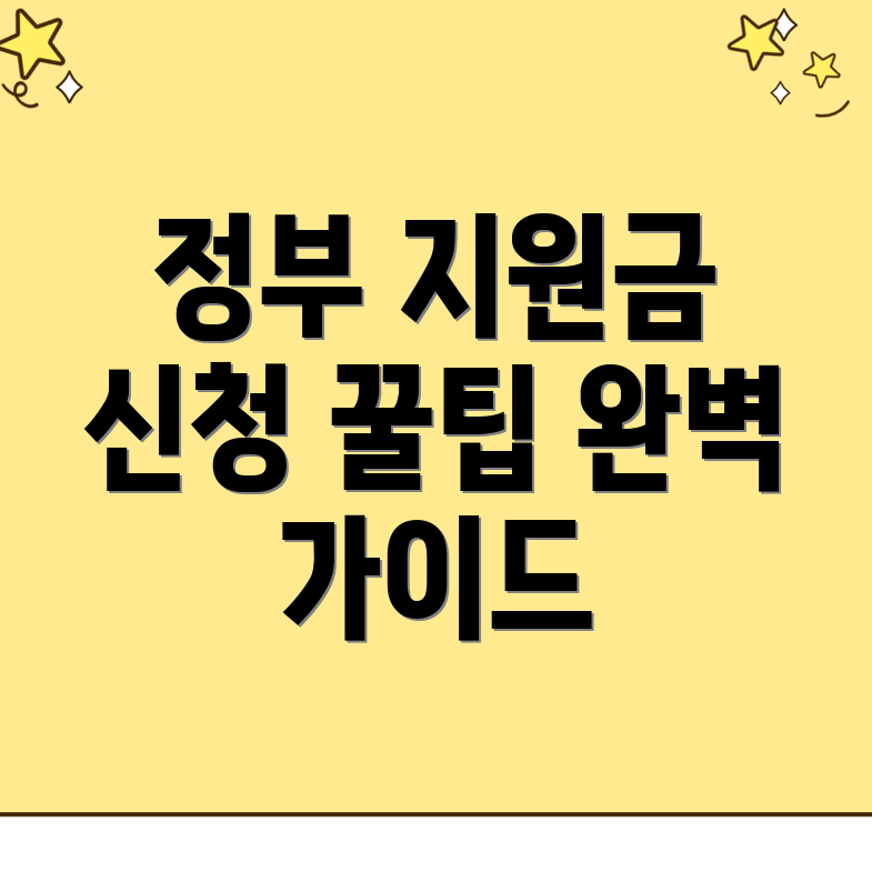 정부 지원금