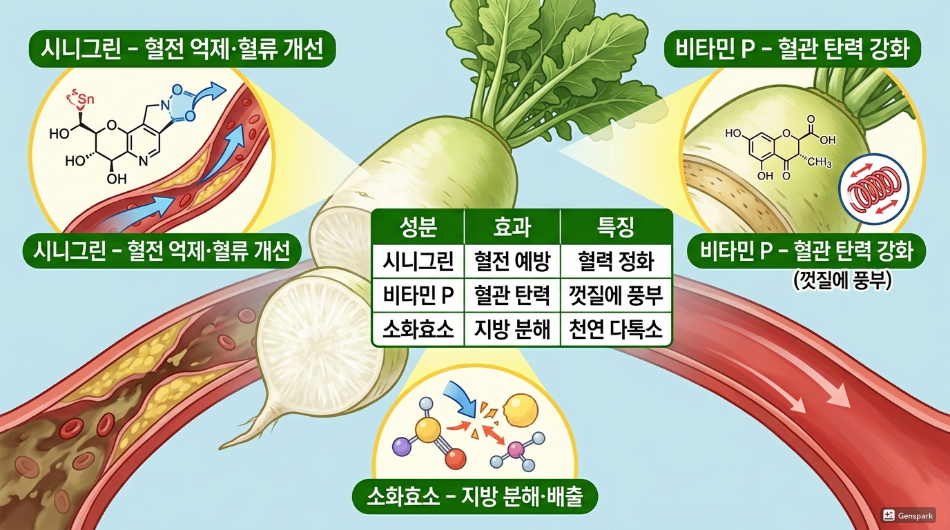 무가 혈관 청소부라 불리는 이유