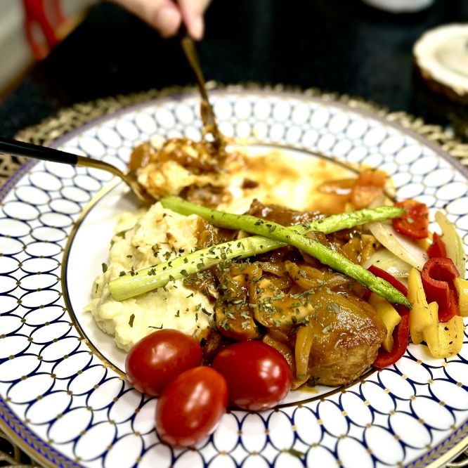 돼지 안심 스테이크