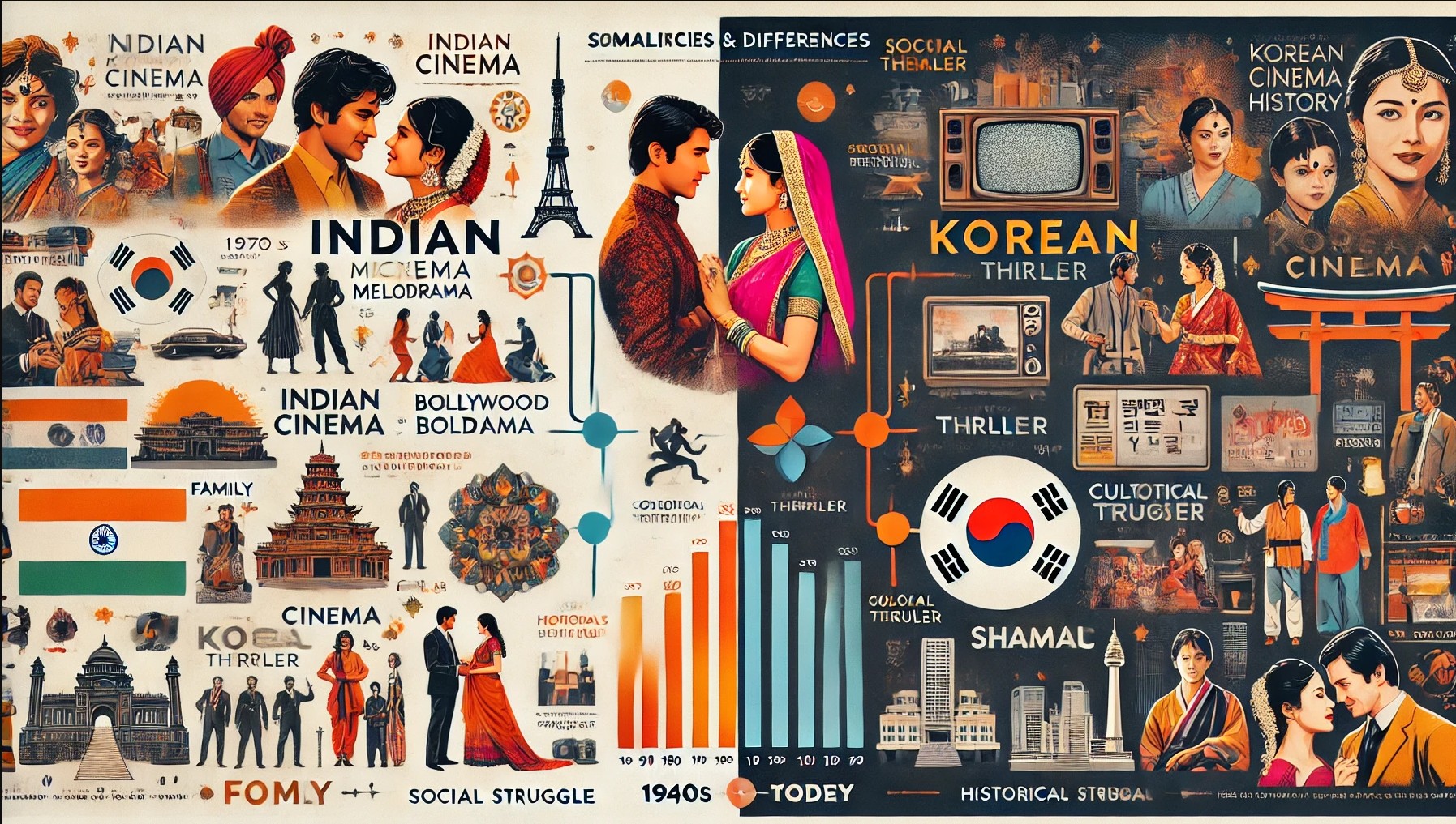 인도와 한국 영화사