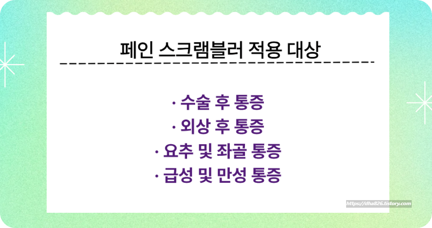 페인 스크램블러 적용 대상