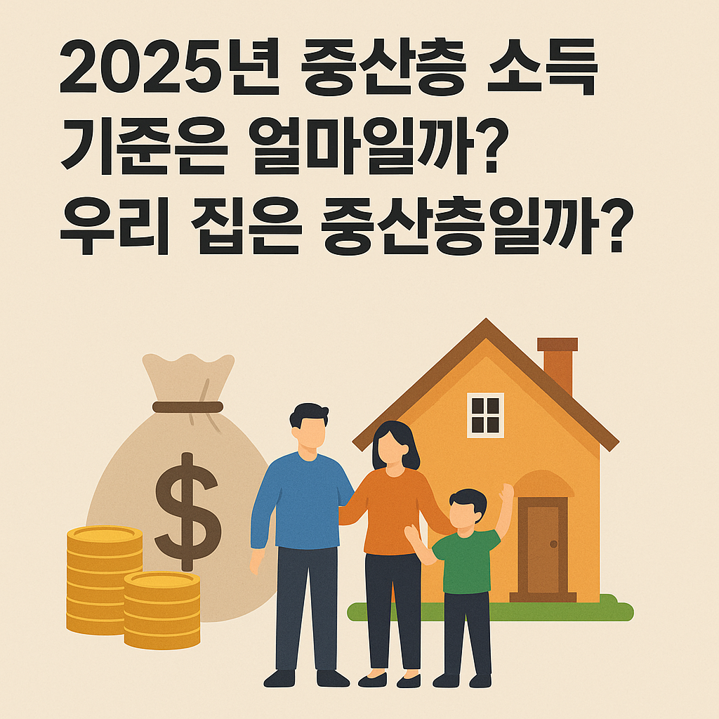 2025년 중산층 소득 기준은 얼마일까? 우리 집은 중산층일까? 관련 사진