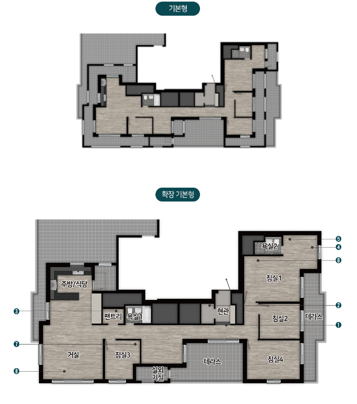 동탄-파크릭스-110P1type-평면도