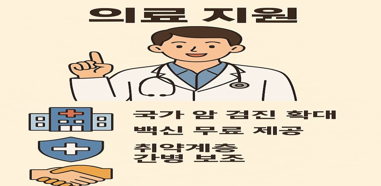 "2025년 한부모가정 의료지원 안내 이미지, 예방접종·건강검진·진료비 지원 포함"