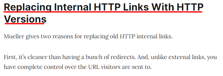 내부 HTTP 링크를 HTTPS로 교체 이미지