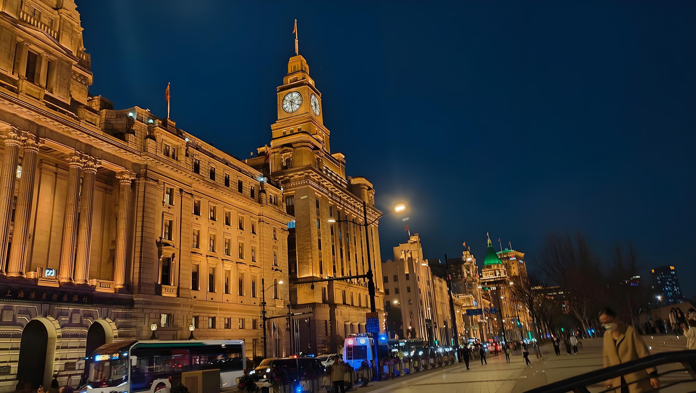 중국 상해 와이탄 사진