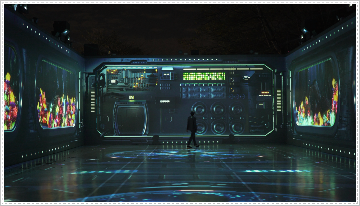 통영 디피랑 야경모습입니다.